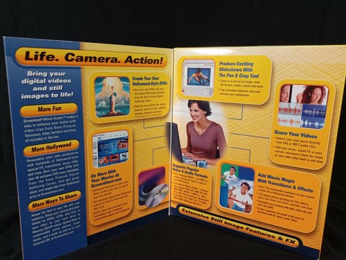 Vintage Sony Screenblast Movie Studio Video Editing Software DVD Burning 2003 - Picture 4 of 6