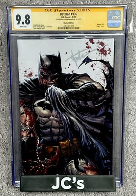 BATMAN #136 CGC SS 9.8 CVR-H TYLER KIRKHAM VIRGIN VAR WHATNOT SIGN