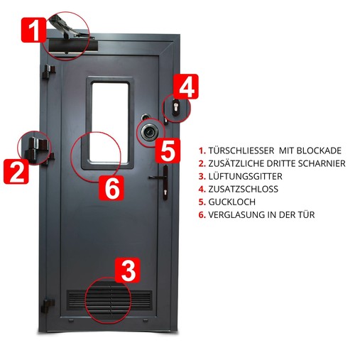Aluminium,Jeder Dimension,Schuppentür,beste Qualitet,Kellertür,Ladentür - Bild 3 von 8