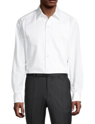NWT Ermemegildo Zegna Piqué Bib Tuxedo Shirt 38EU/15US $595.00 *2023-24 Style* - Picture 2 of 24