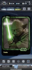 Topps Star Wars Digital Card Trader Tier 7 - Green Yoda Base 1