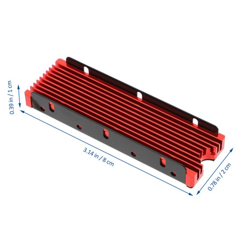 SSD Kühlkörper Kupfer Kühlkörper Kupfer Kühler Fin State Drive Kühlkörper - Afbeelding 10 van 12