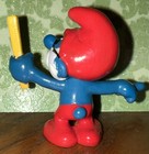 Vintage Schleich Peyo 1981 Smurf PVC Figurine Papa Smurf Teacher Glasses Ruler — photo 5