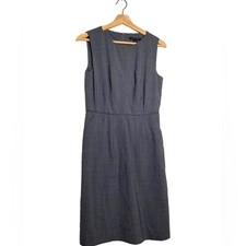 Calvin Klein Dark Gray Charcoal Work Dress Size 6 Pockets