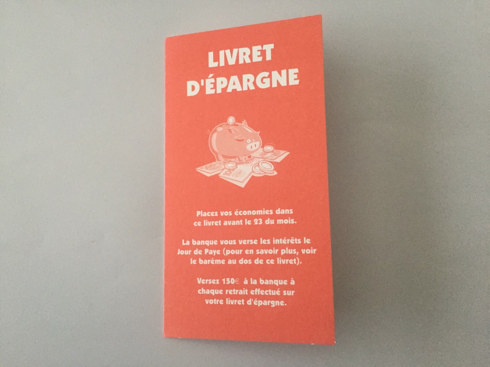 LIVRET D’ÉPARGNE PIÈCE DÉTACHÉE LA BONNE