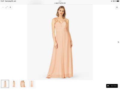 Apart Abendkleid Grösse 46 neu in apricot