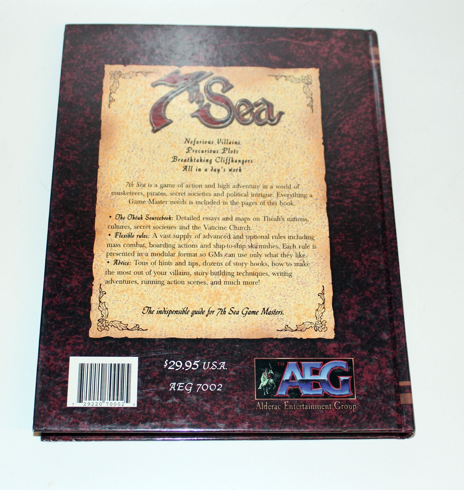 7TH SEA GAME MASTERS' GUIDE - GTIN/EAN/UPC 9781887953047 - Cadastro de
