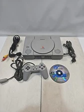 Sony PlayStation 1 Console (SCPH-9001 ) PS1 w/ Controller, Cables, and 1 Game