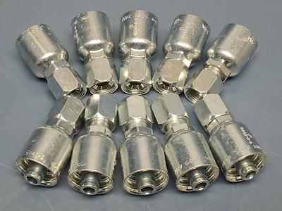 Lot of 10 Parker - 10643-8-8 - OEM 1/2'' Hose x 1/2'' Female JIC Swivel Straight