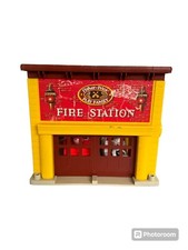Vintage 1979 Fisher Price Little People Fire Station House 928 Not Complete