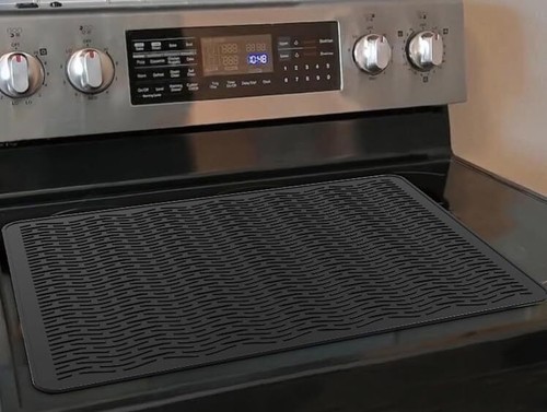 28x20 Inch Silicone Stove Top Cover for Electric Glass Top Stove Mat Protector