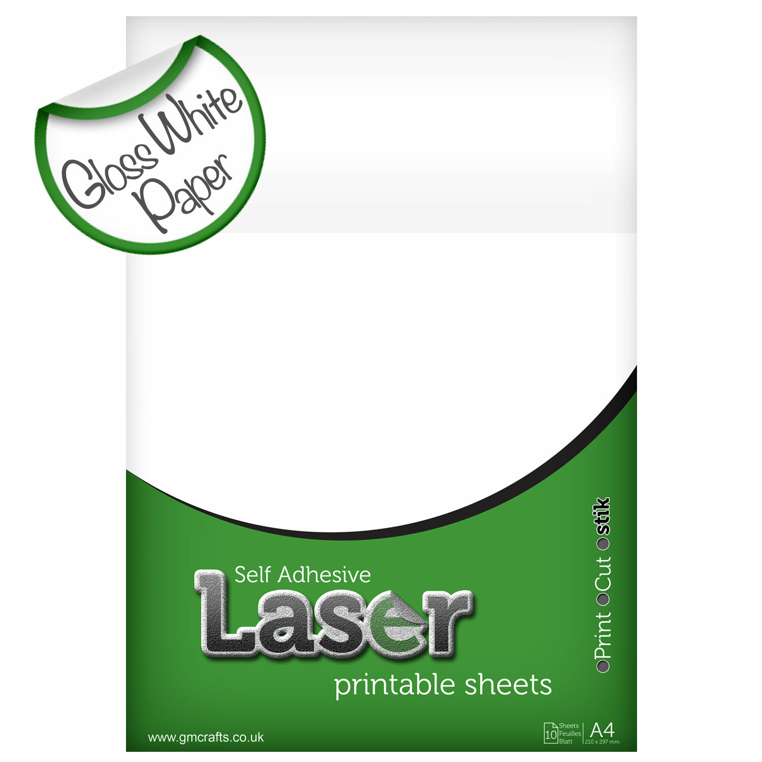 Laser printable self adhesive A4 sheets print &amp; cut cameo cricut ...