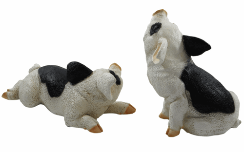 Figura Decorativa Cerdito 2-er Kit Colección Castagna De Resin H 10-20 CM En - Imagen 4 de 4