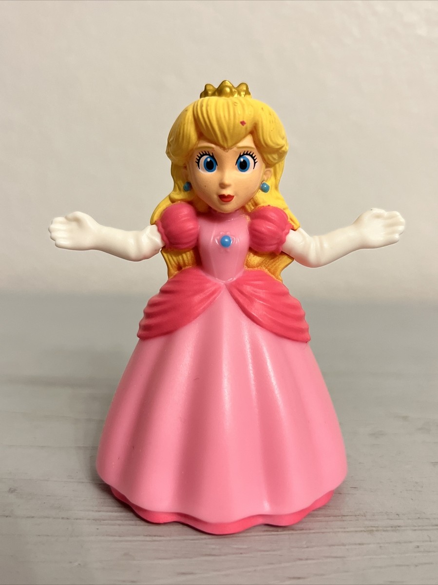 PRINCESS PEACH SUPER MARIO BROS 3” ACTION FIGURE TOY (PRE-OWNED)