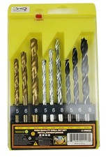 Juegos de brocas de metal 13 - 1/16" ~ 1/4" o 9 - 3/16" ~ 5/16" metal cemento madera