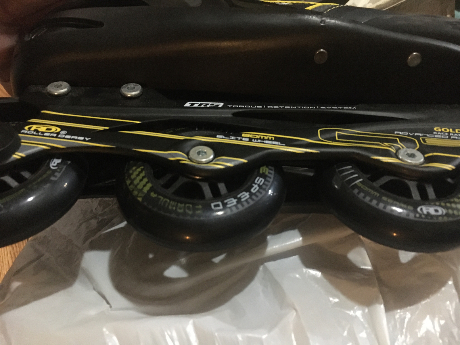 Roller Derby Elite Speed RACE Q60 Men's AERIO Inline Skates 11 Gold7