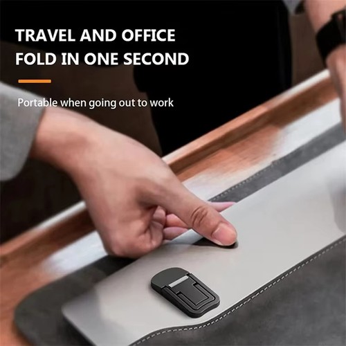 2Pcs Portable Laptop Stand Computer Riser Lift Self-Adhesive Foldable 4355 - Photo 7/7