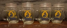 Olympia Beer 1983 Iditarod Mug “4 Piece Mason Jar Type Mug Set”
