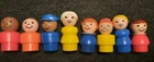 Vintage 1970s - 1980s Fisher Price Little People Lot of 7
