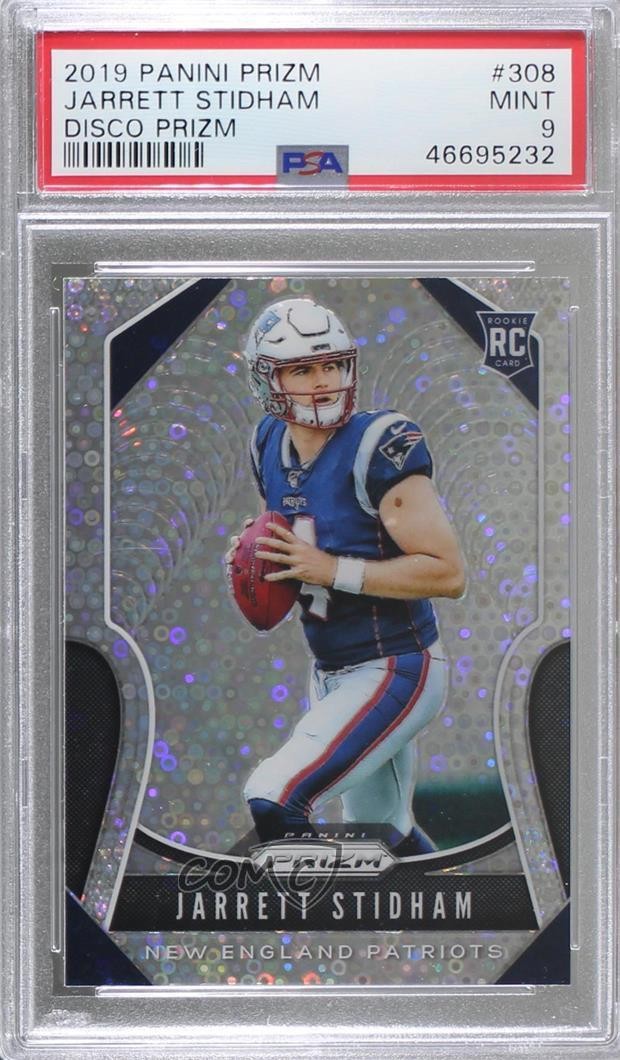 2019 Panini Prizm Rookies Disco Prizm Jarrett Stidham #308 PSA 9 MINT 1z6