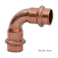 Viega Profipress Bogen Kupfer I-I 90°, Serie 2416, 12 Mm