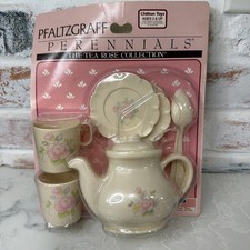 Vintage 80 s Pfaltzgraff Perennials Tea Rose Kids Play Set Toy USA New