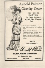 Arnold Palmer Cleaning Ctr Mrs Emory Hit 1969 Shelbyville TN 5.25 x 8 Print Ad