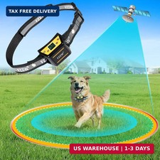 GPS Wireless Dog Fence   Electric Pet Containment w/ Waterproof Collar