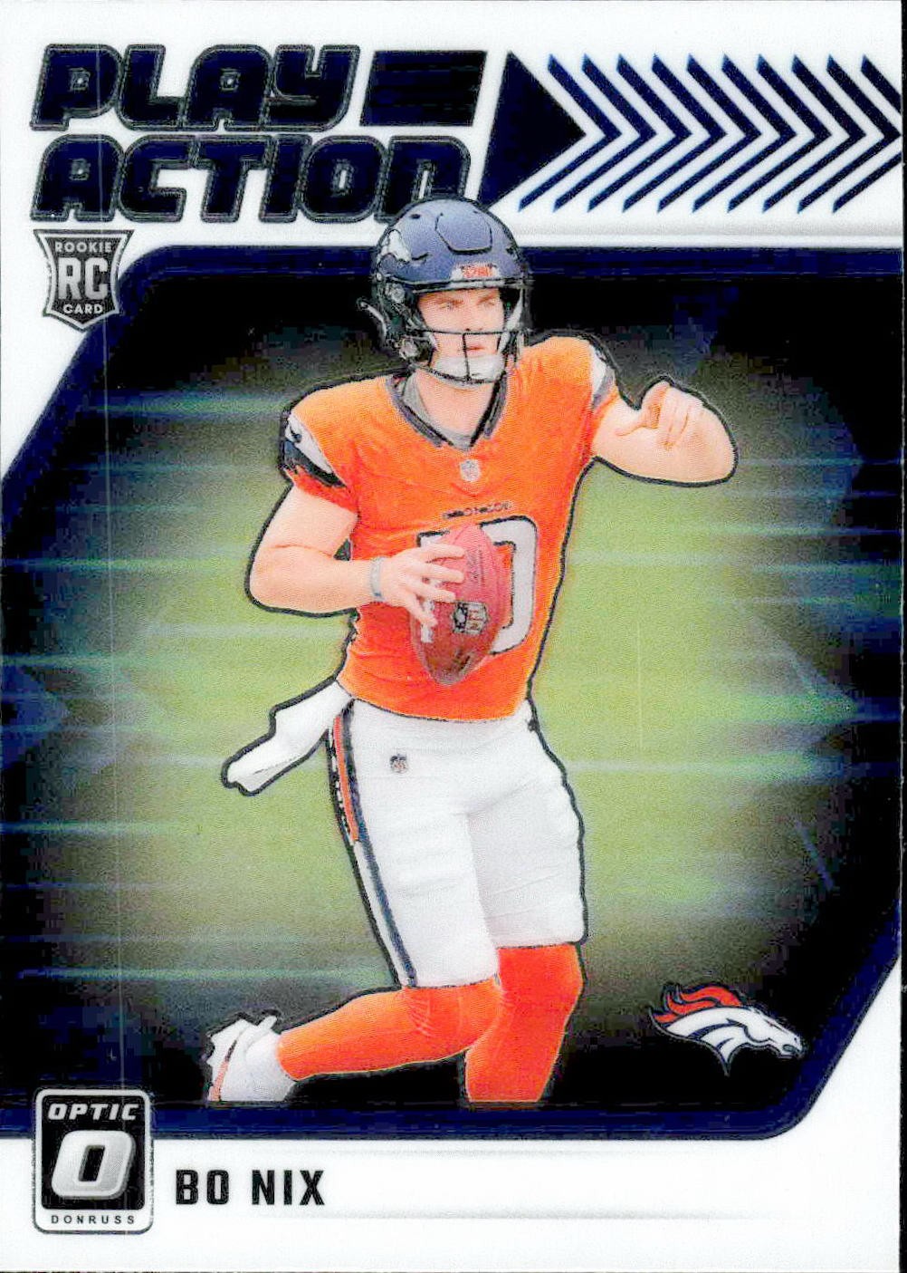 2024 Donruss Optic #6 Bo Nix Play Action