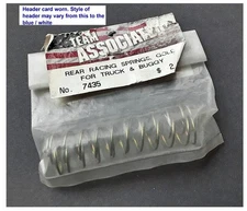 Team Associated 7435 RC10/RC10T Rear Shock Springs (2.75lb/Gold) (2) [ASC7435]