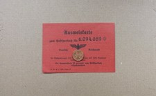 Alte Ausweißkarte Postsparbuch 30iger Jahre