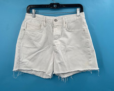 Women's FRAME White High-Rise Cut Off Short Sz 29 -Note Below-