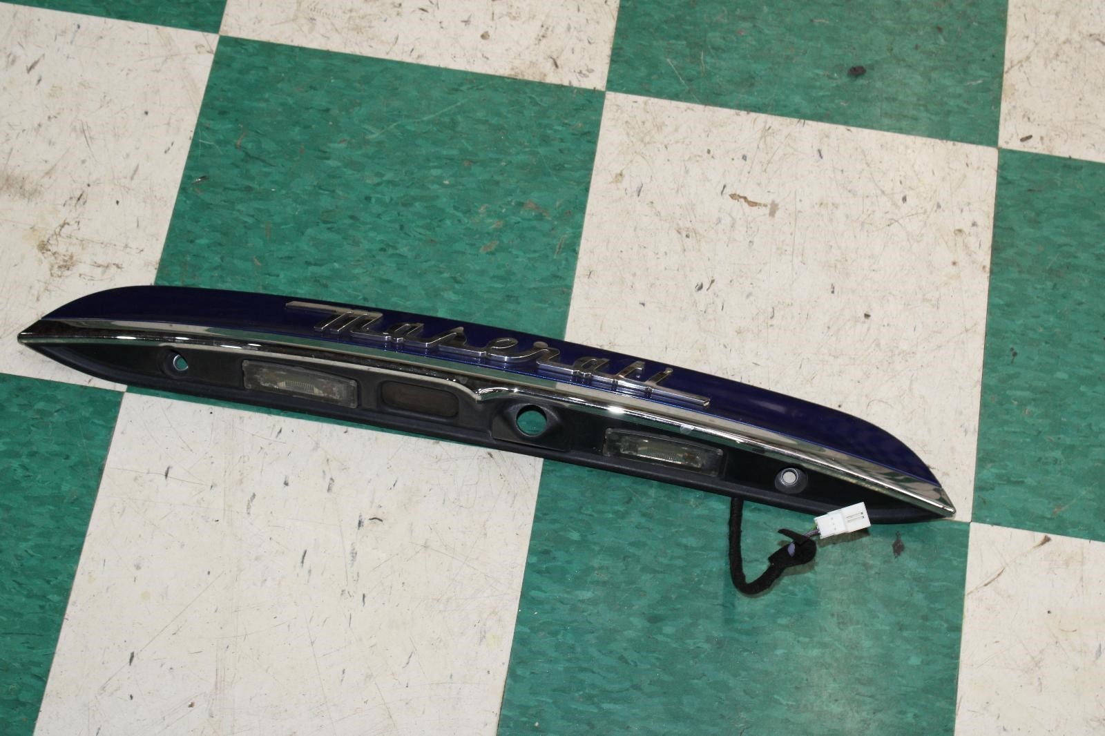 14-17 Ghibli Rear Trunk Latch Lidgate Camera Trim Panel W/O Camera Factory OEM
