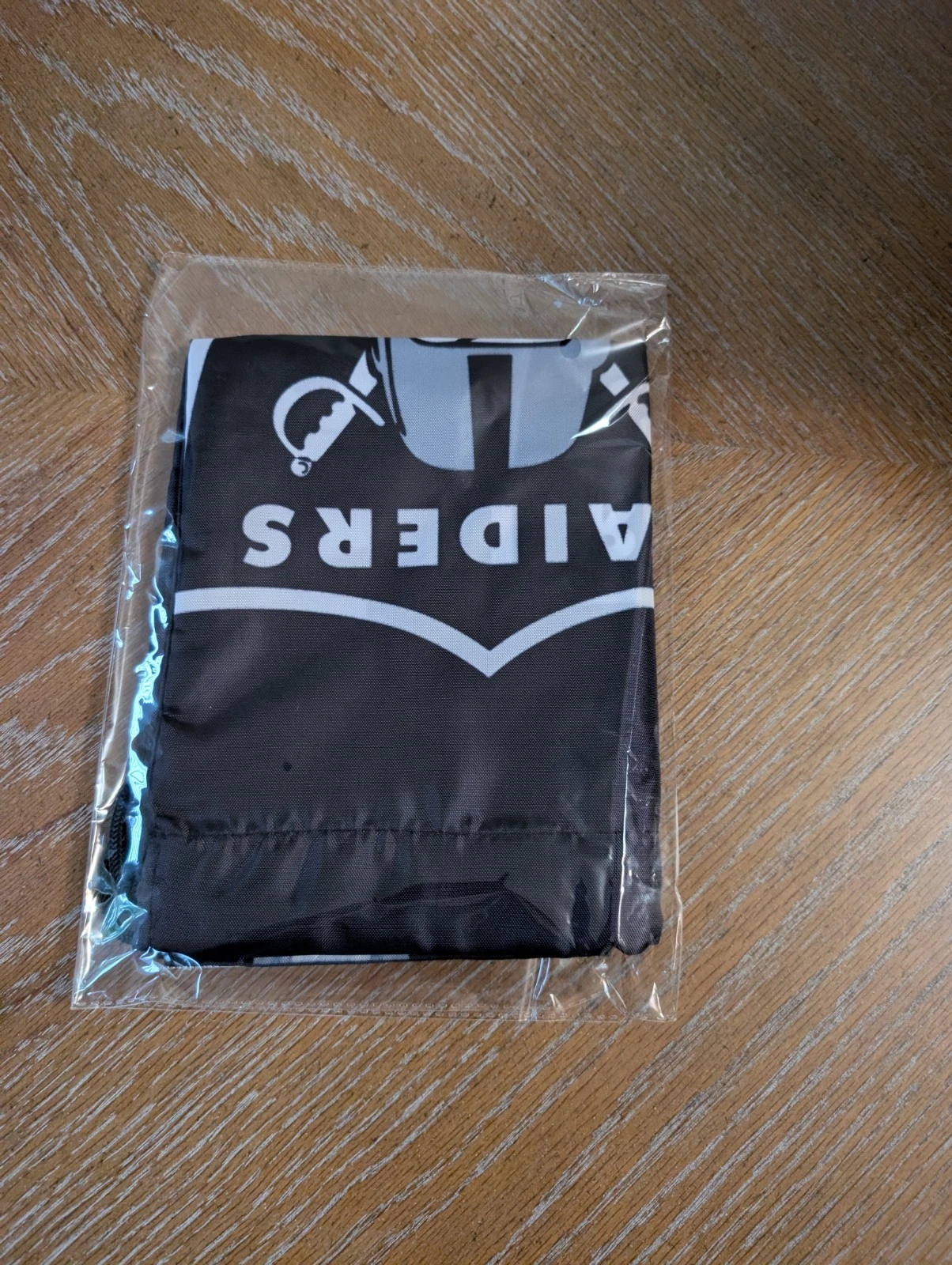 Las Vegas Raiders football Big Logo Drawstring Bag