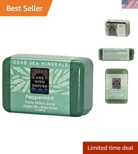Tripled Milled Peppermint Dead Sea Bar Soap - Natural Cleansing Experience