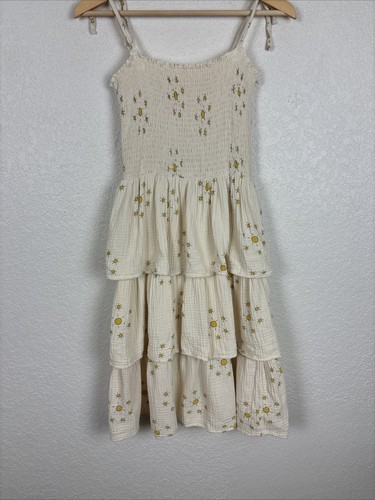 Vestido The Campamento SUNS Niñas Talla 7/8 Blanco Algodón Verano Sol Playa Pascua - Imagen 7 de 11