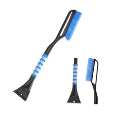 Snow Brush and Ice Scraper for Car Windshield, 27 Inches Detachable Snow Blue