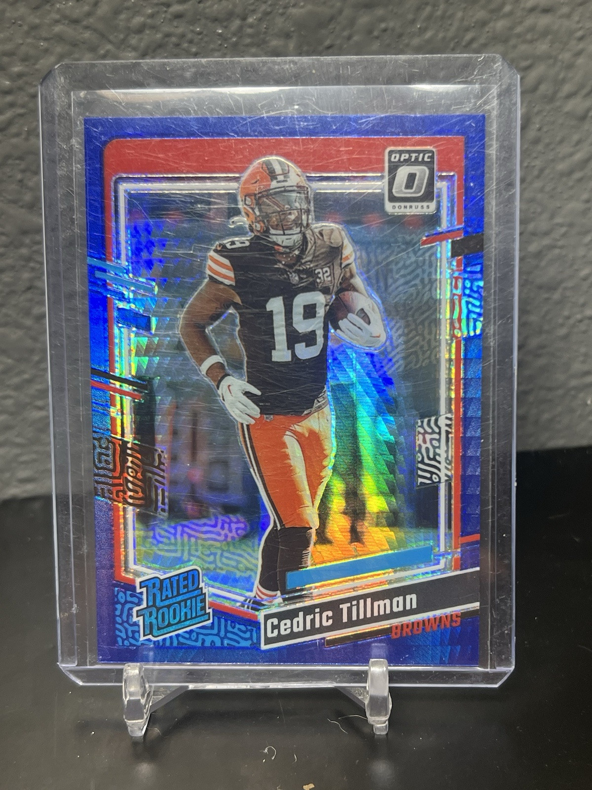 2023 Donruss Optic Blue Hyper Cedric Tillman #224 RC