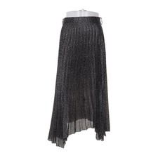 Zara, Maxirock, Größe: M, Schwarz, Polyester, Satin, Damen #BmR