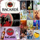 Retro Bacardi Tin Metal Signs Sign, Rum Brand Plaque, Vintage Plates, Wall Decor