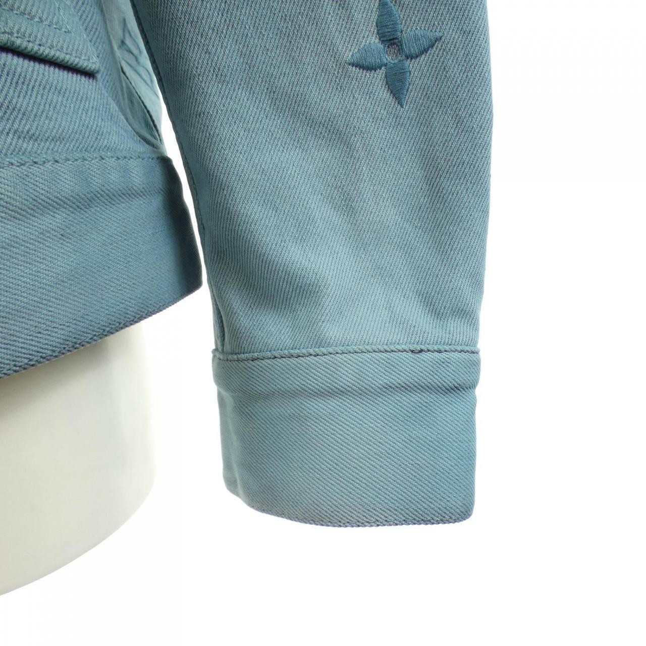 Authentic Louis Vuitton Embroidered Denim Blouson HQA15WTZ0 Denim Jacket #23... image 4