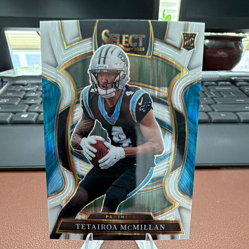 Panini Select 2025 Tetairoa McMillan RC White Shock Prizm /799 Panthers #44