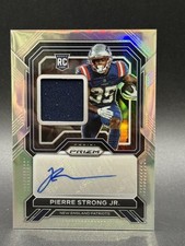 2022 Panini Prizm Rookie Silver /99 Pierre Strong Jr #RPA-PS Patch Auto