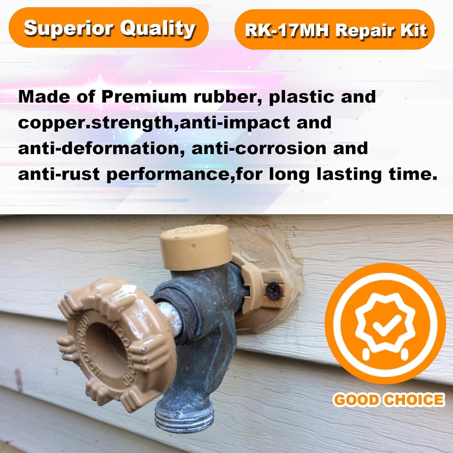 For Woodford Model 17 Faucets RK-17MH Wall Hydrant Metal Handle Repair Kit