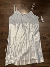 NWT Vintage Nine And Company Blue Short Nightie Size Large