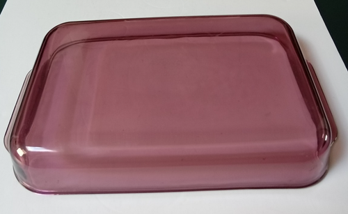 Pyrex Cranberry 3 Quart 13" x 9" X 2" 233-R Glass Casserole Baking Dish - Picture 5 of 6