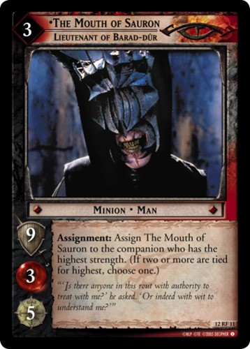 The Mouth of Sauron, Lieutenant of Barad-dur - Foil Moderately Played LOTR: Blac