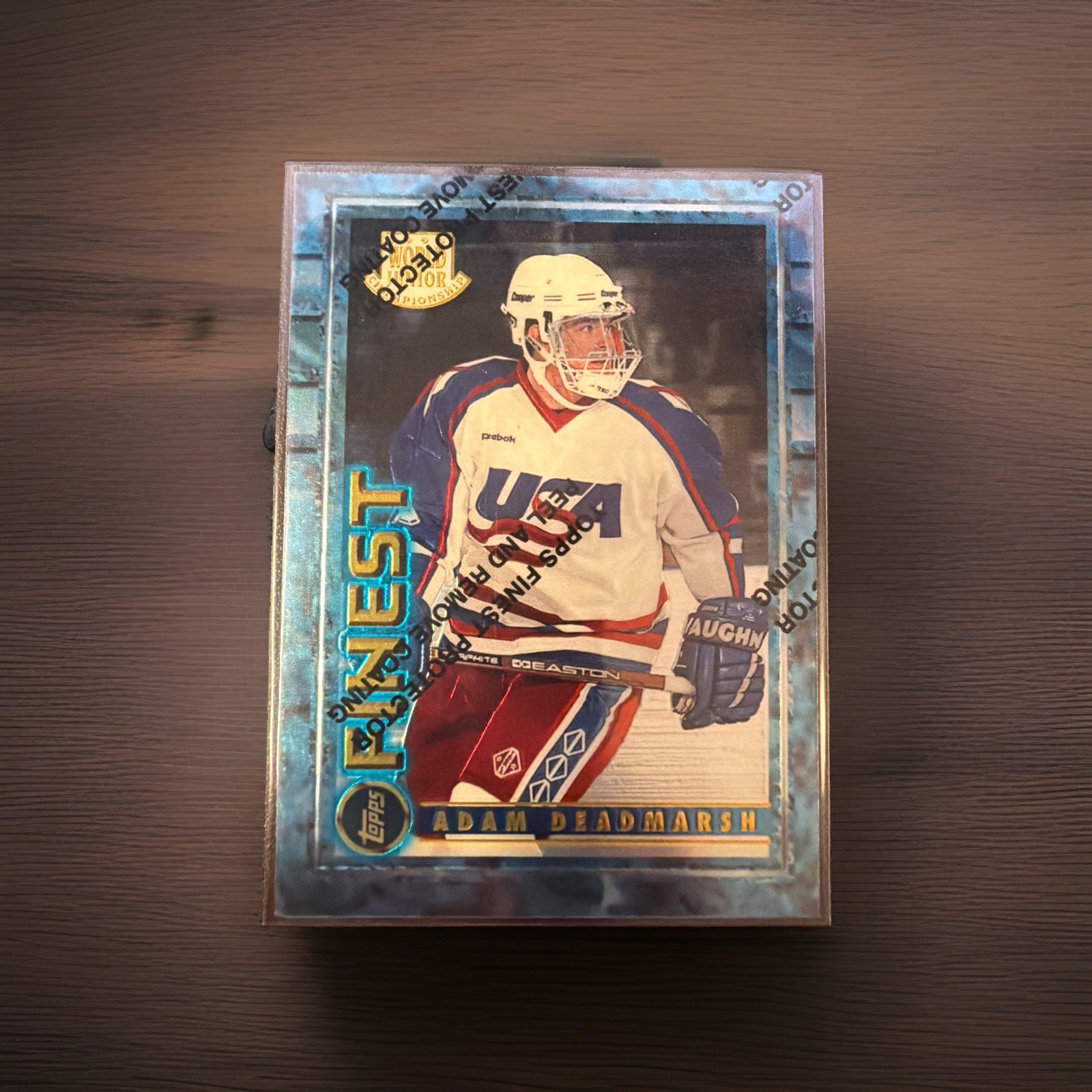1995 Topps Finest Adam Deadmarsh #118 Hockey Card Team USA
