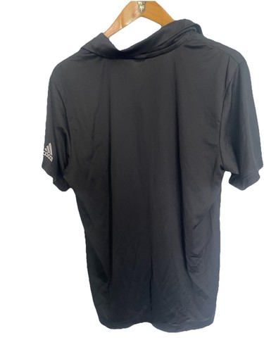 Rutgers Scarlet Knights Men’s Polo large black red adidas breathable - Picture 2 of 3