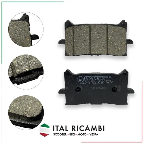 PAIR FRONT BRAKE PADS BRAKING HONDA XADV FORCE ABS CRF NT 971SM1